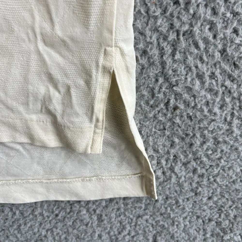 Vintage Ralph Lauren Polo Golf‎ Shirt Mens Large Light Yellow Argyle Pullover